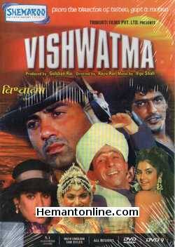 Vishwatma 1992 DVD Sunny Deol, Naseeruddin Shah, Chunky Pandey, Sonam, Divya Bharti, Jyotsna Singh, Amrish Puri, Gulshan Grover