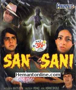 San Sani 1981 VCD Vinod Mehra, Bindiya Goswami, Prem Chopra, Shreeram Lagoo, Keshto Mukherjee, Jagdeep, Jaishri T.