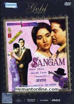 Sangam DVD-1964  Raj Kapoor, Rajendra Kumar, Vyjayantimala, Iftekhar, Nana Palsikar