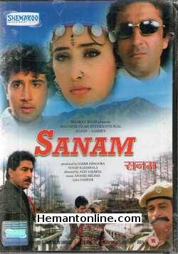 Sanam DVD-1997  Sanjay Dutt, Manisha Koirala, Vivek Mushran, Maya Alagh, Ishrat Ali, Asrani, Arun Bakshi, Birbal, Gulshan Grover, Dinesh Hingoo, Shakti Kapoor, Kader Khan,