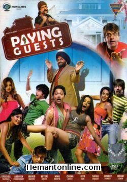 Paying Guests DVD-2009  Shreyas Talpade, Aashish Chowdhary, Jaaved Jaafery, Vatsal Sheth, Neha Dhupia, Celina Jaitley, Riya Sen, Sayali Bhagat, Chunky Pandey, Johny Lever