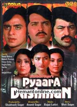 Pyaara Dushman DVD-1980  Vinod Mehra, Rakesh Roshan, Vidya Sinha, Yogita Bali, Sarika, Amjad Khan