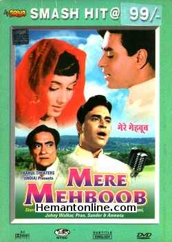 Mere Mehboob 1963 DVD Ashok Kumar, Rajendra Kumar, Sadhna, Nimmi, Johny Walker, Pran, Sunder, Ameeta