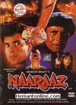 Naraaz-1994 DVD Mithun Chakraborty, Pooja Bhatt, Atul Agnihotri, Sonali Bendre, Avtar Gill, Soni Razdan, Silk Smitha, Gulshan Grover, Bharat Kapoor