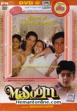Masoom-1983 DVD Naseeruddin Shah, Shabana Azmi, Saeed Jaafrey, Supriya Pathak, Tanuja, Child Artists - Urmila, Aradhana, Jugal Hansraj