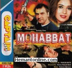 Mohabbat-1997 VCD Sanjay Kapoor, Akshay Khanna, Madhuri Dixit, Farida Jalal, Saeed Jaffrey, Tej Sapru, Shiva, Sulbha Arya