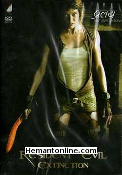 Resident Evil Extinction DVD-2007 -Hindi Milla Jovovich, Odeo Fehr, Ali Larter, Iain Glen, Ashanti, Mike Epps, Christopher Egan, Spencer Locke, Jason Omara