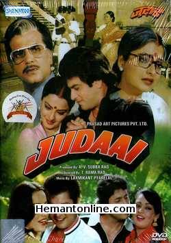 Judaai DVD-1980  Jeetendra, Rekha, Ashok Kumar, Arun Govil, Shoma Anand, Sachin, Asha Sachdev, Asit Sen, A. K. Hangal, Madhukar, Madan Puri, Deven Verma, Tamanna,