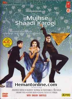 Mujhse Shaadi Karogi DVD-2004  Salman Khan, Akshay Kumar, Priyanka Chopra, Amrish Puri, Satish Shah, Rajpal Yadav, Tiku Talsania, Shashikala