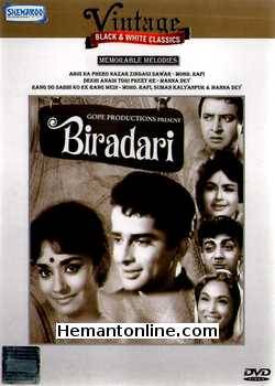 Biradari DVD-1966  Shashi Kapoor, Faryal, Pran, Lalita Pawar, Mehmood, Kanhaiyalal, David, Madhavi, Ratna, Ashalata, Biswal, Helen