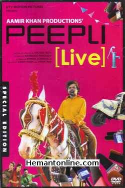 Peepli Live DVD-2010  Omkar Das Manikpuri, Raghubir Yadav, Nawazuddin Siddiqui, Shalini Vatsa, Farrukh Jaffer, Malaika Shendy, Vishal Sharma
