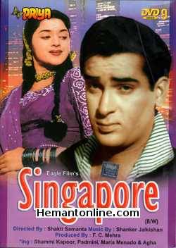 Singapore DVD-1960  Shammi Kapoor, Padmini, Maria Menado, Agha