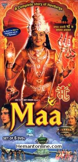 Maa-Complete Story of NavDurga-6-DVD-Set  Raksha Raghavan, Baldhuri, Rudra, Nitin Vakharia, Jayanti Mala, Jitendra Bhardwaj, Anu Dhawan, Anita Kulkarni, Radha Tripathi, Jairoop Jeevan, Balwan Bansal, Pappu Polister,