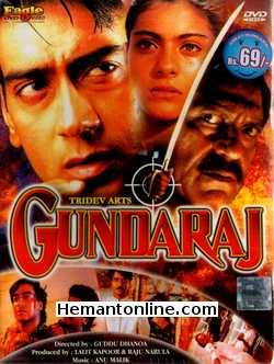 Gundaraj DVD-1995  Ajay Devgan, Kajol, Amrish Puri, Mohnish Behl, Sharad Saxena, Anjali Jatthar, Mohan Joshi, Asrani, Sulbha Arya