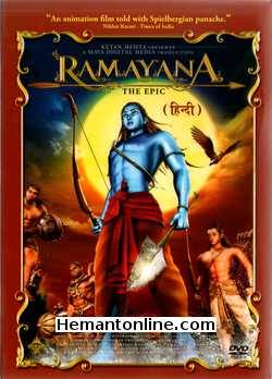 Ramayana The Epic DVD-2010  Voices by Manoj Bajpai, Juhi Chawla, Mukesh Rishi, Ashutosh Rana