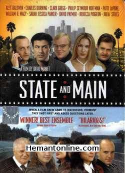 State And Main DVD-2000  Alec Baldwin, Charles Durning, Clark Gregg, Philip Seymour Hoffman, Patti LuPone, Wiliam H. Macy, Sarah Jessica Parker