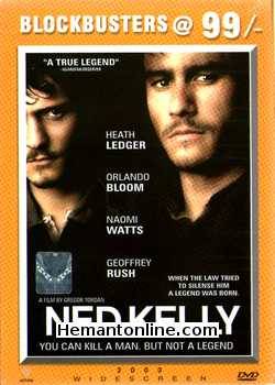 Ned Kelly DVD-2003  Heath Ledger, Orlando Bloom, Geoffrey Rush, Naomi Watts, Joel Edgerton, Laurence Kinlan, Philip Barantini, Kerry Condon, Kris McQuade