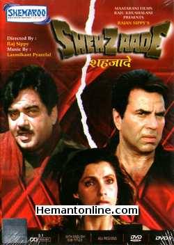 Shehzaade DVD-1989  Dharmendra, Shatrughan Sinha, Dimple Kapadia, Moushmi Chatterjee, Kimi Katkar, Vinod Mehra, Danny Denzongpa