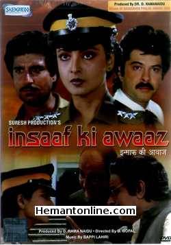 Insaaf Ki Awaaz 1986 DVD Rekha, Anil Kapoor, Raj Babbar, Anupam Kher, Richa Sharma, Kader Khan, Gulshan Grover