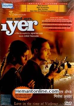 Mr And Mrs Iyer DVD-2002  Rahul Bose, Konkona Sen Sharma, Bhisham Sahni, Surekha Sikri, Suneel Mukherjee, Anjan Dutt, Shernaz Patel, Jishu Sengupta, Masood Akhtar, Ravi Ranjan Maitra,