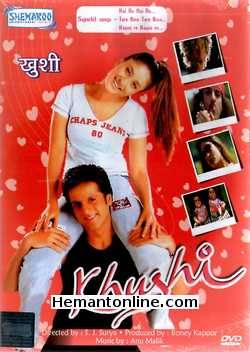 Khushi DVD-2003  Fardeen Khan, Kareena Kapoor, Amrish Puri, Sharat Saxena, Johnny Lever