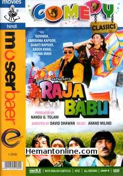 Raja Babu DVD-1994  Govinda, Karishma Kapoor, Shakti Kapoor, Kader Khan, Aruna Irani, Prem Chopra, Beena