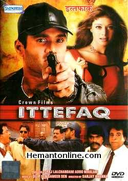 Ittefaq DVD-2001  Sunil Shetty, Mukul Dev, Pooja Batra, Anupama Verma, Tiku Talsania, Shakti Kapoor, Kader Khan