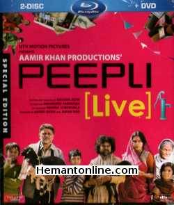 Peepli Live Blu Ray-2010  Omkar Das Manikpuri, Raghubir Yadav, Nawazuddin Siddiqui, Shalini Vatsa, Farrukh Jaffer, Malaika Shendy, Vishal Sharma