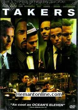 Takers DVD-2010  Matt Dillon, Paul Walker, Idris Elba, Jay Hernandez, Michael Ealy, Tip 'T.I.' Harris, Chris Brown, Hayden Christensen