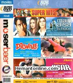 Main Aisa Hi Hoon-Dilwale-Jigar 3-in-1 DVD Main Aisa Hi Hoon Ajay Devgan, Sushmita Sen, Esha Deol, Anupam Kher Dilwale Ajay Devgan, Raveena Tandon, Sunil Shetty Jigar Ajay Devgan,