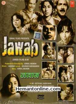 Jawab DVD-1955  Geeta Bali, Nasir Khan, Johny Walker, Mukri, Achla Sachdev, Master Romi, Balraj Sahni, Ashraf Khan, Arvind Kumar, Uma Devi