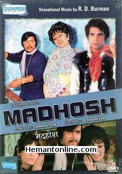 Madhosh DVD-1974  Rakesh Roshan, Reena Roy, Mahendra Sandhu, Veena, Shyama, Jayshree T., Helen, Johny Walker, Master Aamir Khan (Child Artist), Dilip Dhawan, Kiran Kumar