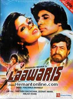 Laawaris VCD-1981  Amitabh Bachchan, Zeenat Aman, Mumtaz Begum, Amjad Khan, Rakhee Gulzar, Ranjeet, Om Prakash, Suresh Oberoi, Jeevan, Bindu, Satyen Kappu, Viju Khote, Manorama,