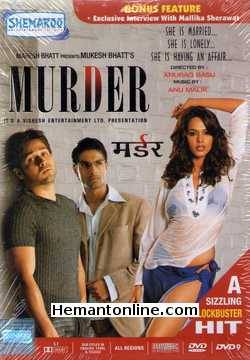 Murder DVD-2004  Emraan Hashmi, Mallika Sherawat, Ashmit Patel, Raj Zutshi, Kashmira Shah