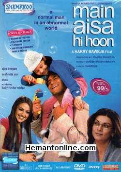 Main Aisa Hi Hoon DVD-2005  Ajay Devgan, Sushmita Sen, Esha Deol, Baby Rucha Vaidya, Anupam Kher, Vikram Gokhale, Anjan Srivastava, Lilette Dubey, Dinesh Lamba, Naresh Suri, Rita