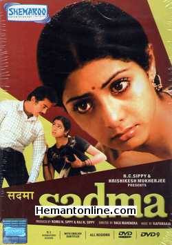 Sadma 1983 DVD Kamal Haasan, Sridevi, Gulshan Grover, Silk Smitha, Leela Mishra, Asha Lata, Birbal, Paintal, Padma Chavan, Arvind Deshpande, Iftekhar, Viju Khote, Shreeram Lagoo