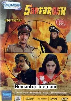 Sarfarosh DVD-1985  Jeetendra, Sridevi, Leena Chandravarkar, Pran, Kader Khan, Asrani, Prem Chopra, Ranjeet, Asha Lata, Bindu, Leena Das, Satyen Kappu, Shreeram Lagoo, Nirupa Roy,