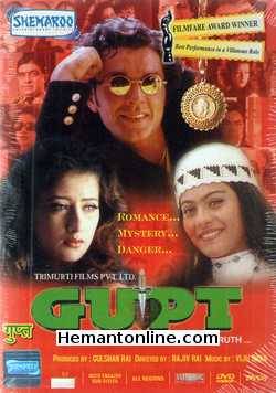 Gupt 1997 DVD Bobby Deol, Manisha Koirala, Kajol, Raj Babbar, Paresh Rawal, Sadashiv Amrapurkar, Prem Chopra, Om Puri, Kulbhushan Kharbanda, Dalip Tahil, Mukesh Rishi, Tej