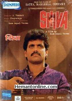 Shiva DVD-1990  Nagarjuna, Amla, Raghuvaran, J. D. Chakravarthi, Raj Zutshi, Dilip Dhawan, Ajit Vachhani, Goga Kapoor, Paresh Rawal, Brij Gopal