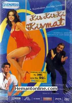 Kis Kis Ki Kismat DVD-2004  Dharmendra, Mallika Sherawat, Siddharth Makkar, Rati Agnihotri, Tiku Talsania, Satish Shah, Tinu Anand, Jagdeep, Viju Khote, Shivaji Satam