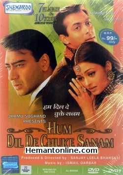 Hum Dil De Chuke Sanam DVD-1999  Salman Khan, Ajay Devgan, Aishwarya Rai, Vikram Gokhale, Kenny Desai, Rajeev Verma , Zohra Sehgal, Smita Jaykar, Rekha Rao, Helen