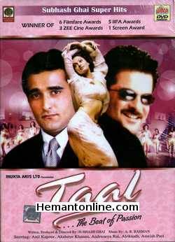 Taal DVD-1999  Anil Kapoor, Akshaye Khanna, Aishwarya Rai, Alok Nath, Amrish Puri, Sushma Seth, Meeta Vashisht, Saurabh Shukla, Bobby Darling, Prithvi Zutshi, Supriya Karnik,