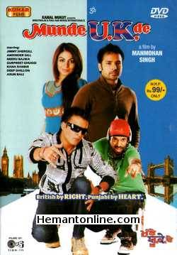 Munde UK De-British By Right-Punjabi By Heart DVD-2009  Jimmy Shergill, Neeru Bajwa, Amrinder Gill, Deep Dhillon, Gurpreet Ghuggi, Arun Bali, Rana Ranbir, Khushboo Grewal, Akshita Vasudeva, Tina Sharma, Sunita Dhar