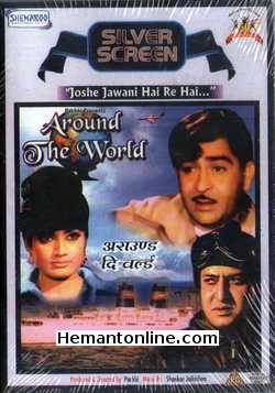 Around The World 1967 DVD Raj Kapoor, Rajshree, Mehmood, Ameeta, Om Prakash, Achla Sachdev, Pran