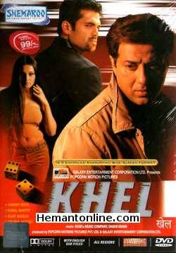 Khel DVD-2003  Sunny Deol, Sunil Shetty, Ajay Jadeja, Celina Jaitley, Gulshan Grover, Supriya Karnik, Suhasini Mulay, Mohan Bhandari, Vijay Raaz