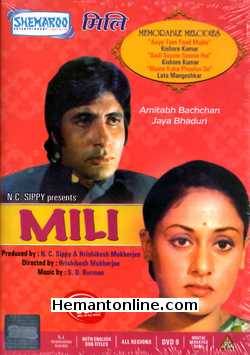 Mili 1975 DVD Amitabh Bachchan, Jaya Bhaduri, Ashok Kumar, Aruna Irani, Asrani, Usha Kiran, Shobha Khote, Suresh Chatwal, Parikshit Sahni