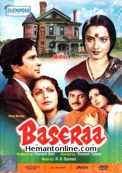 Basera DVD-1981  Shashi Kapoor, Rakhee, Rekha, Poonam Dhillon, Raj Kiran