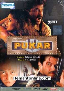 Pukar DVD-2000  Anil Kapoor, Madhuri Dixit, Namrata Shirodkar, Om Puri, Danny Denzongpa, Girish Karnad, Rohini Hattangadi, Govind Namdeo, Mukesh Rishi, Prabhu Deva