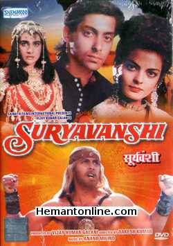Suryavanshi DVD-1992  Salman Khan, Amrita Singh, Sheeba, Saeed Jaffrey, Ajit Vachani, Sushma Seth, Shakti Kapoor, Puneet Issar, Abhinav Chaturvedi, Kader Khan, Tom Alter