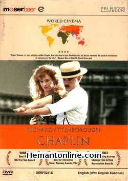 Chaplin DVD-1992  Robert Downey Jr, Geraldine Chaplin, Paul Rhys, John Thaw, Moira Kelly, Anthony Hopkins, Dan Aykroyd, Marisa Tomei, Penelope Ann Miller, Kevin Kline,